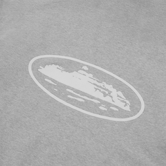 ISLAND PUFF PRINT ZIP HOODIE [HEATHER GREY]